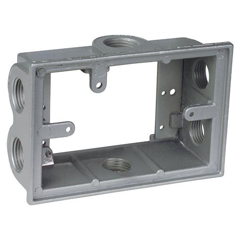 electrical outlet box extension at home depot|2 gang outlet box extender.